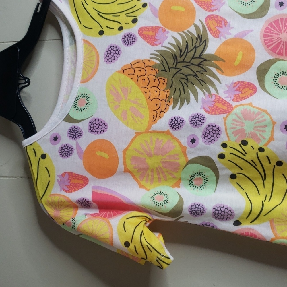 Cat & Jack Fruit Style Print Short Sleeve Sleepwear/ Nightgown - Picture 5 of 7